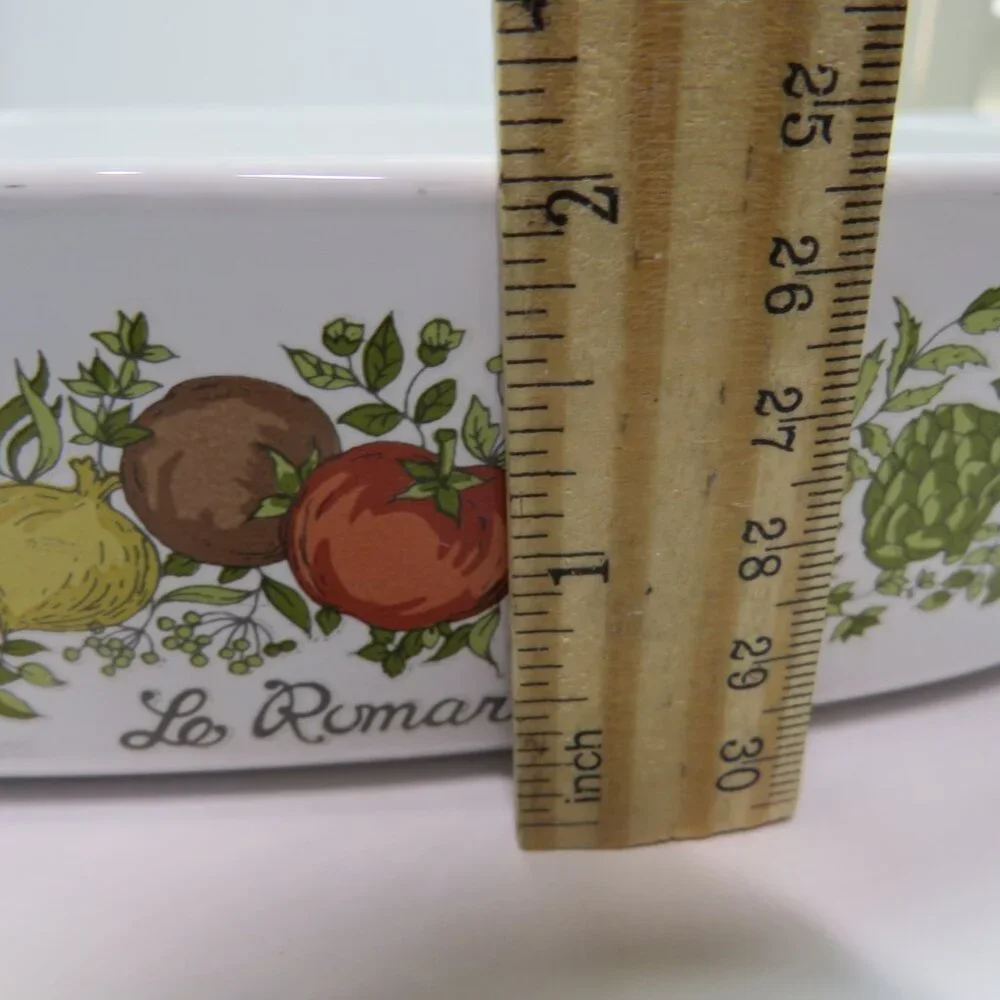 vintage Corning Ware A-10 Casserole Dish 2.5 Qt Spice O' Life Le Romarin w Lid